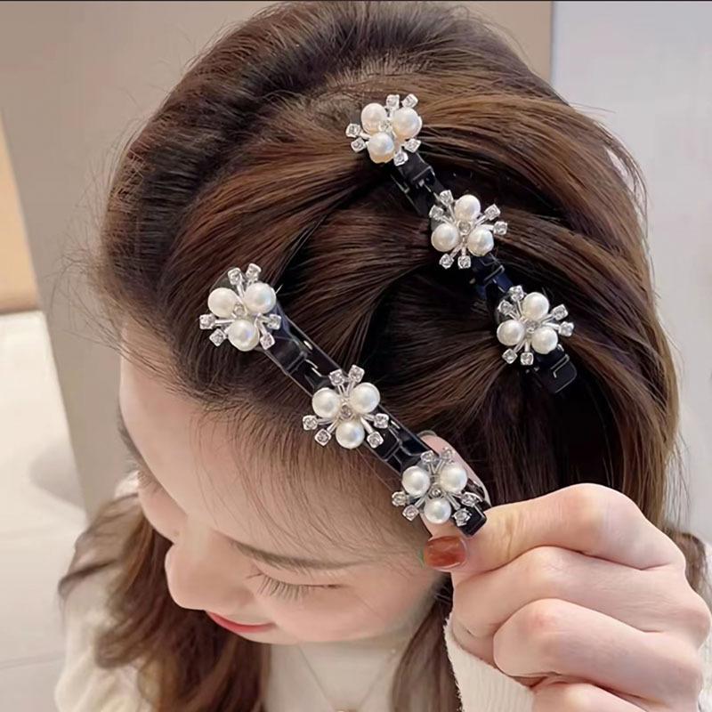 Sparkling Crystal Stone Braided Hair Clips, 2025 New Women's BraidedHair Clip, Short Hairs Clips Duckbill, Braided Hairs Clip for Ladies - Image 4